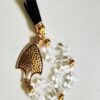 Clear Crystal Quartz Beads Antique Tassel Bracelet