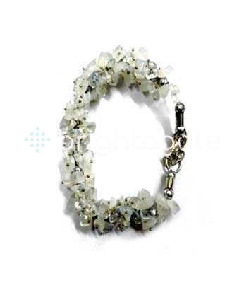 Moon Stone Chips Bracelet - Bright Agate Export